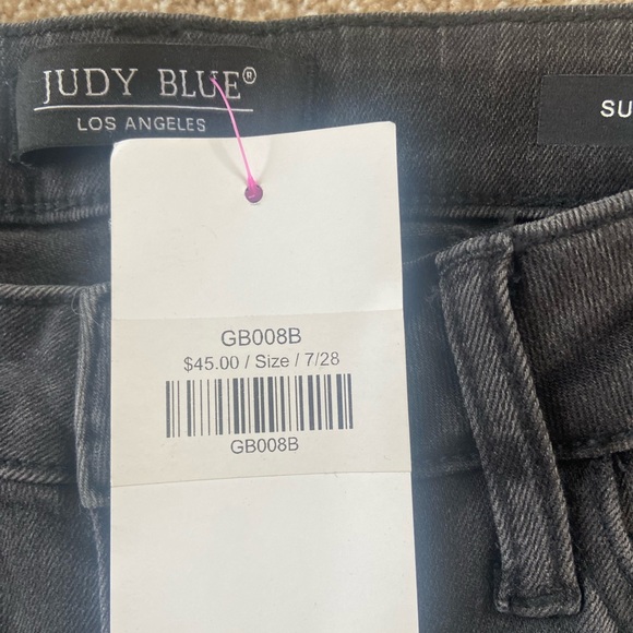 Judy Blue High Waisted Super Flare Jeans - Black Wash - Picture 12 of 15